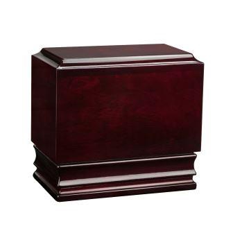 ciemna urna drewniana