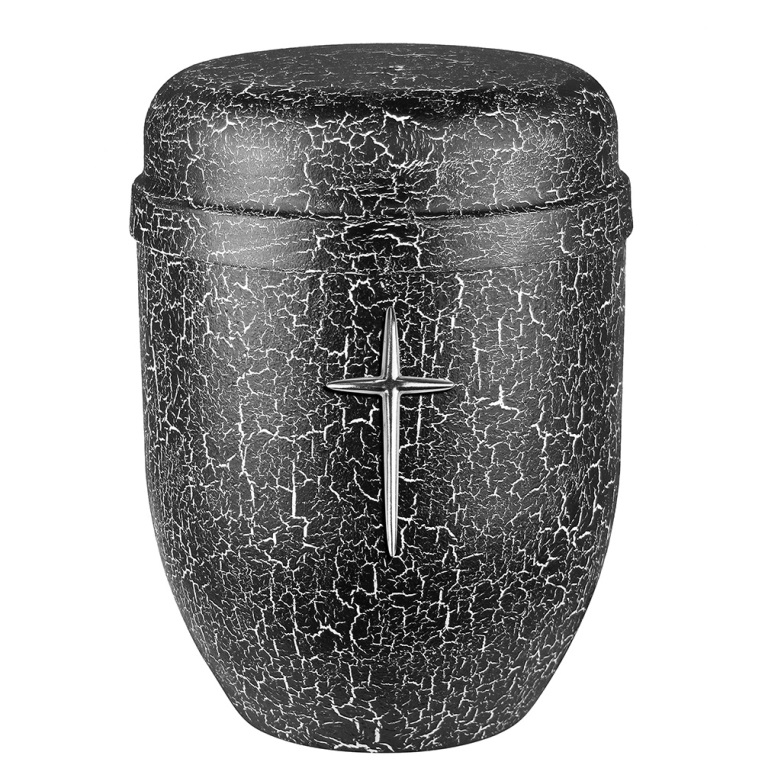 rustykalna urna, malowana decoupage