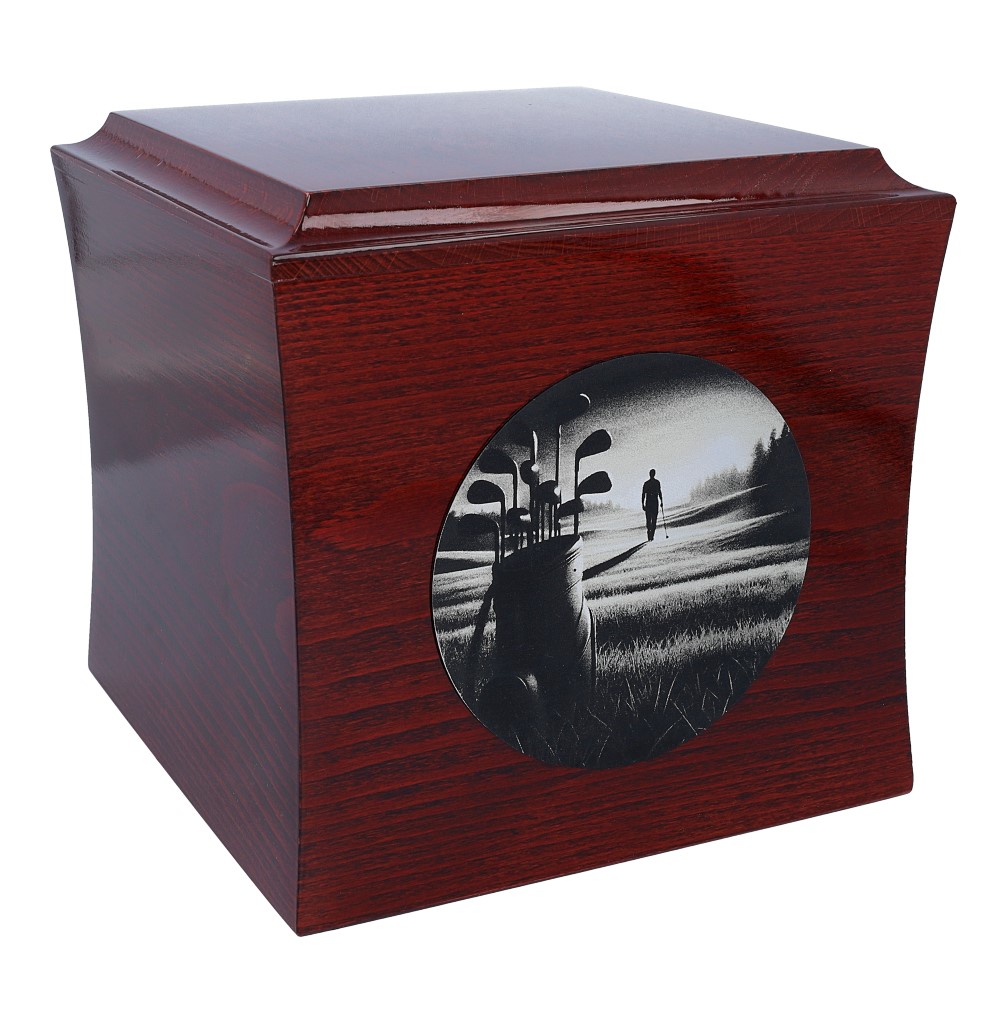 Urna z motywem golfa