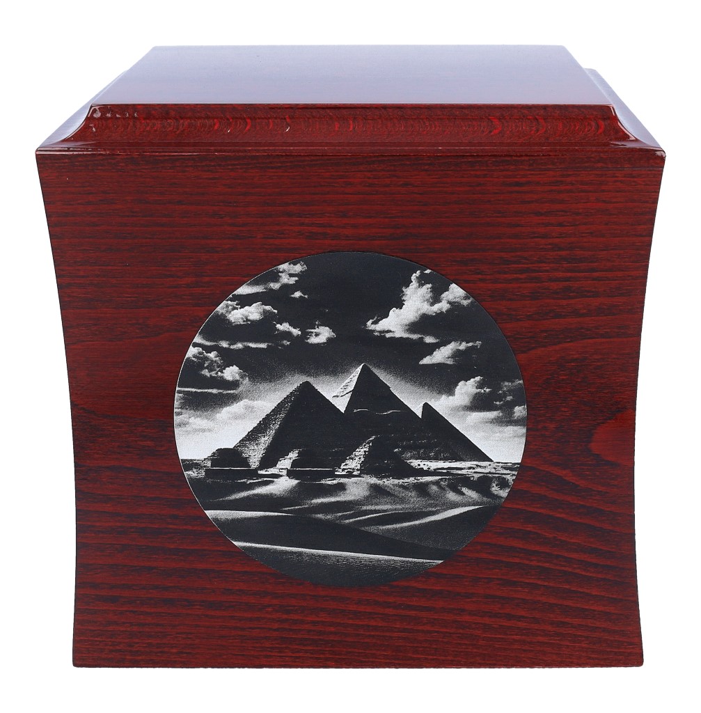 Pamiątkowa urna z piramidami