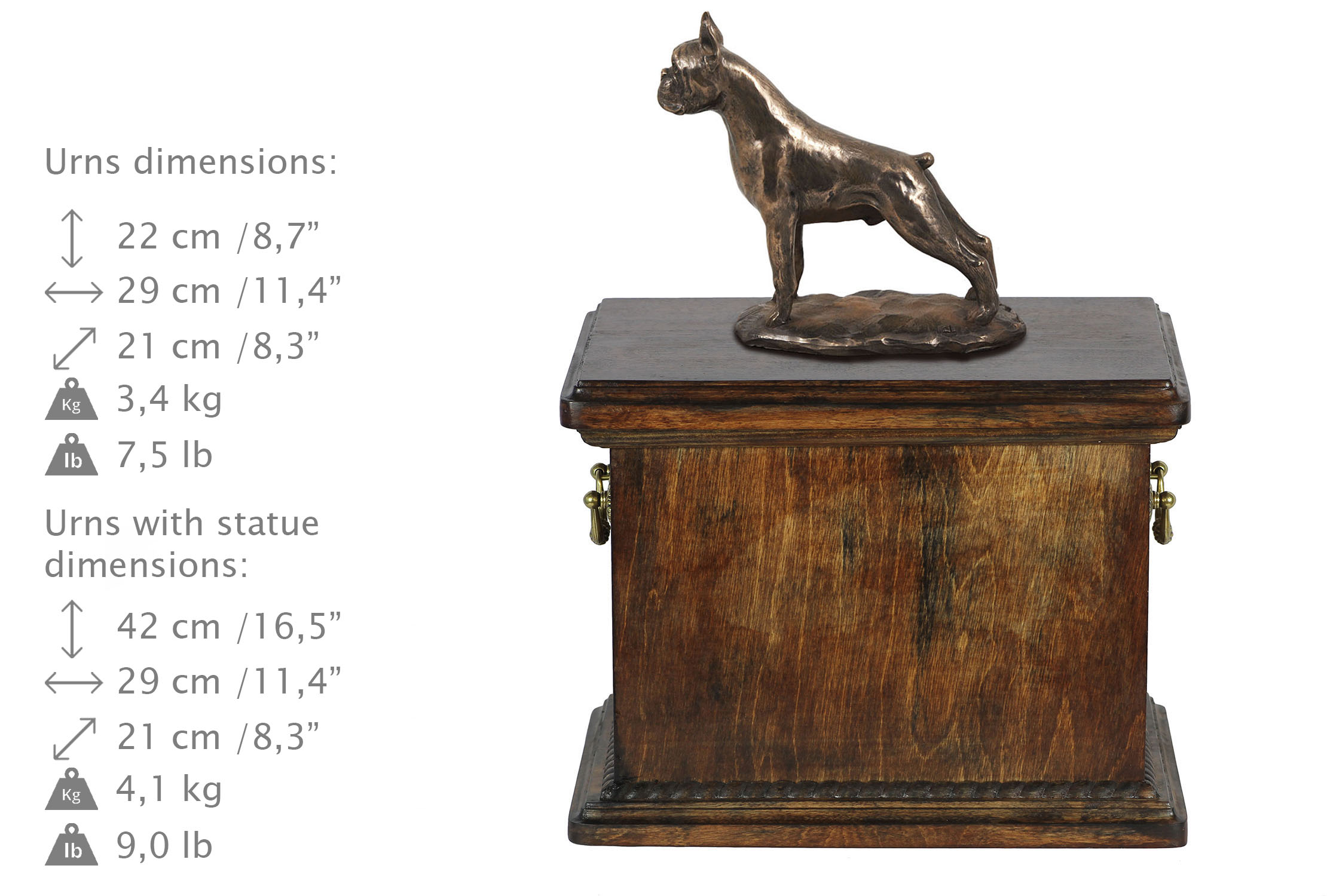 Bokser urna dla psa cropped