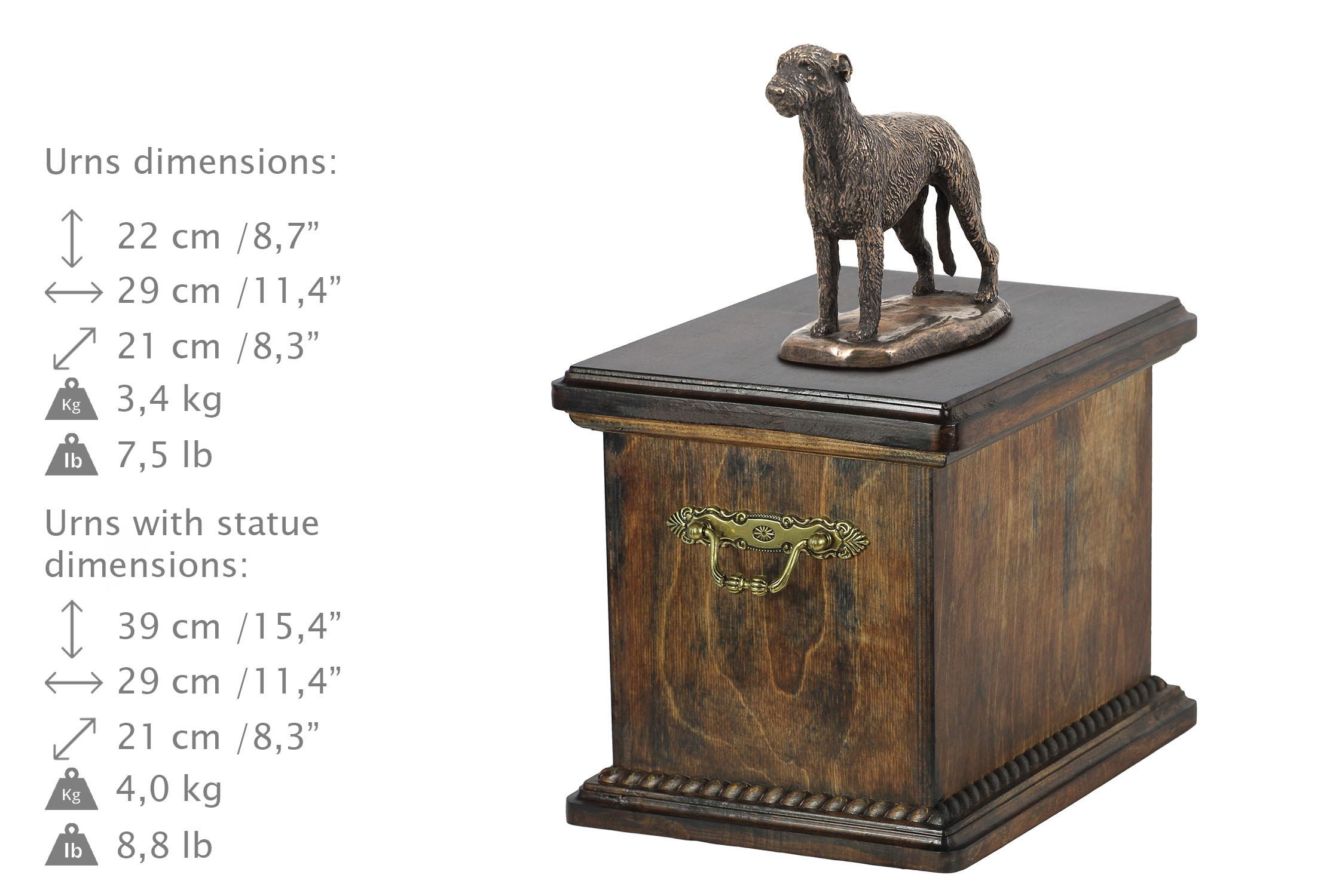 Wilczarz Irlandzki urna dla psa