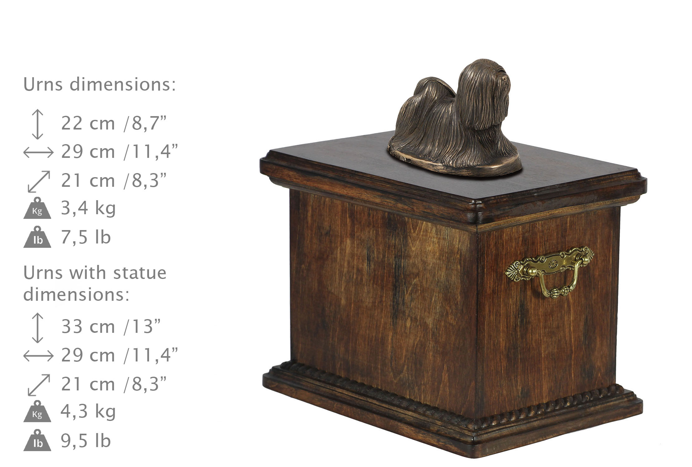 Lhasa Apso urna dla psa