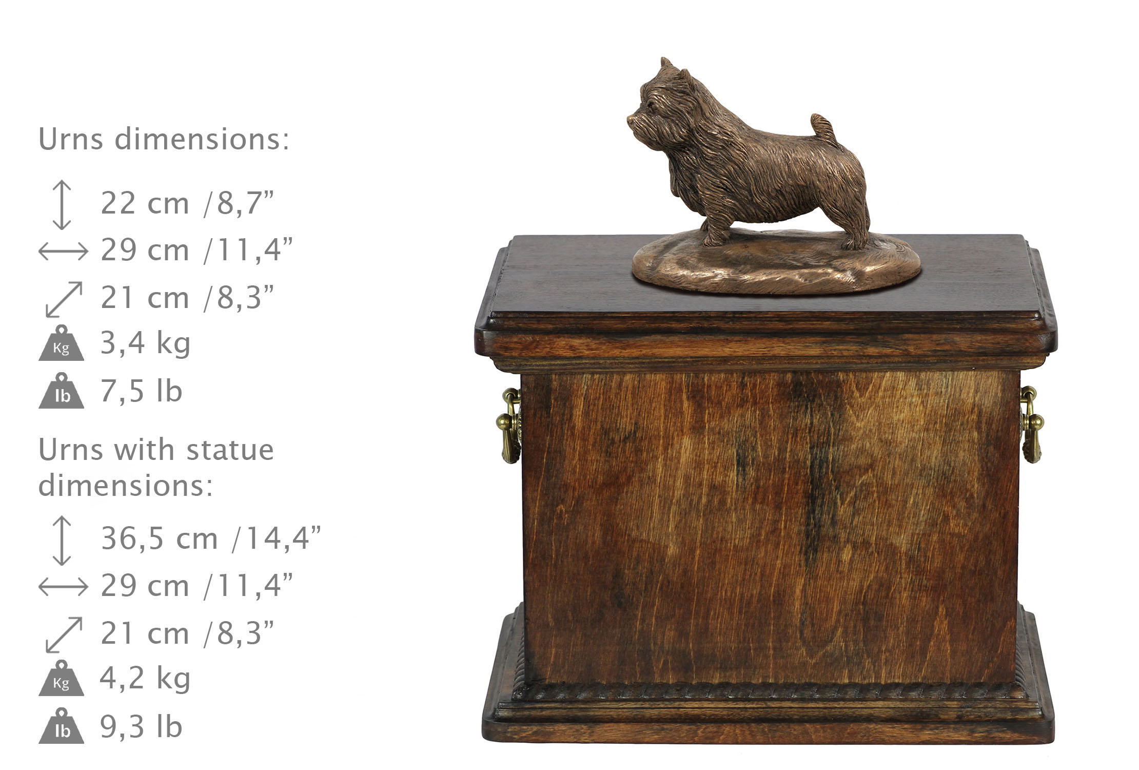 Terrier Norweski urna dla psa