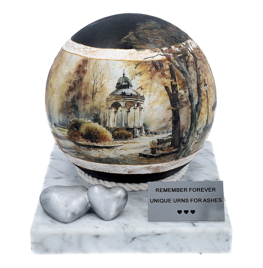 Tematyczna Urna z Motywem Jesiennym