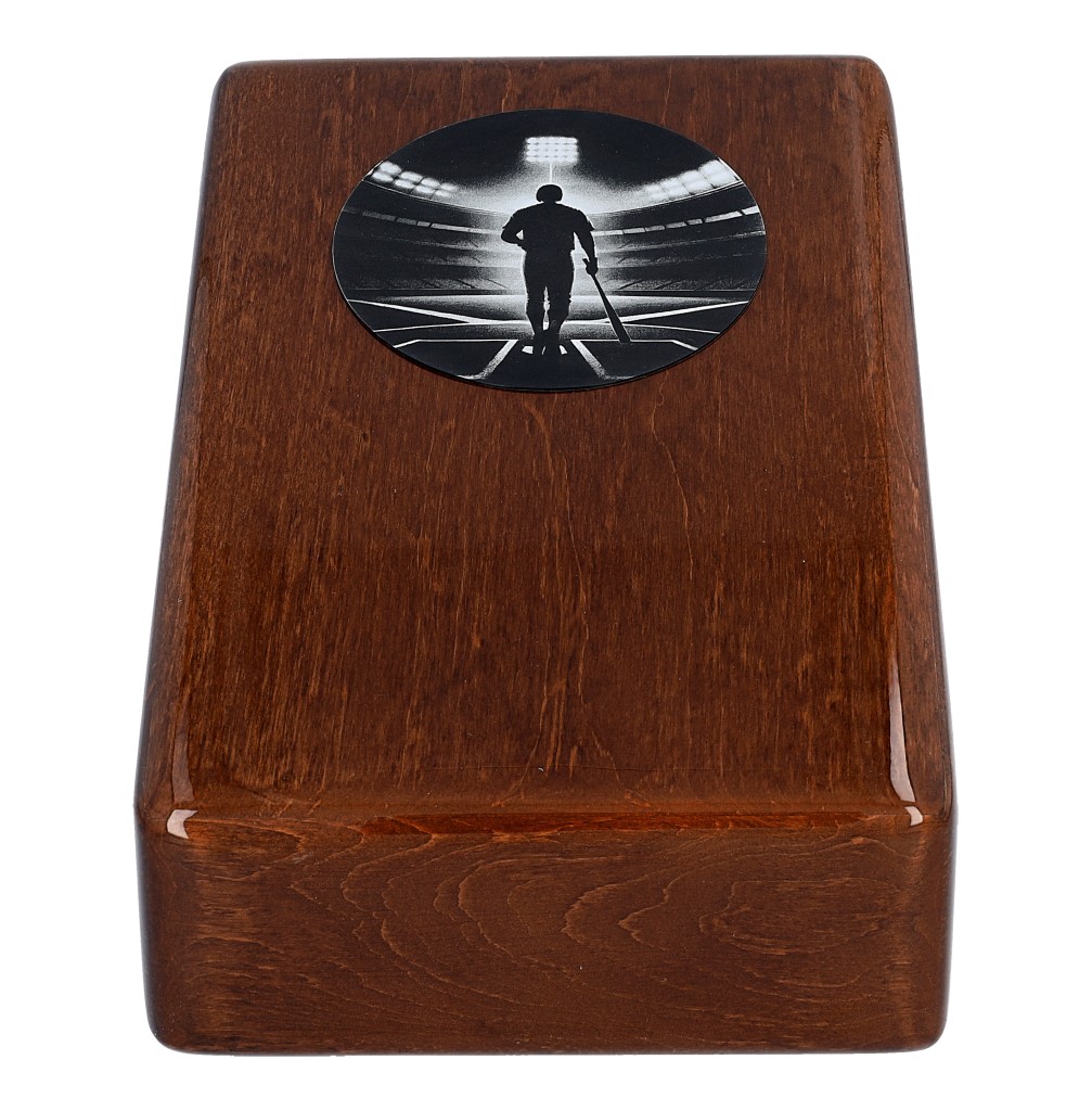 Tematyczna urna pogrzebowa baseball