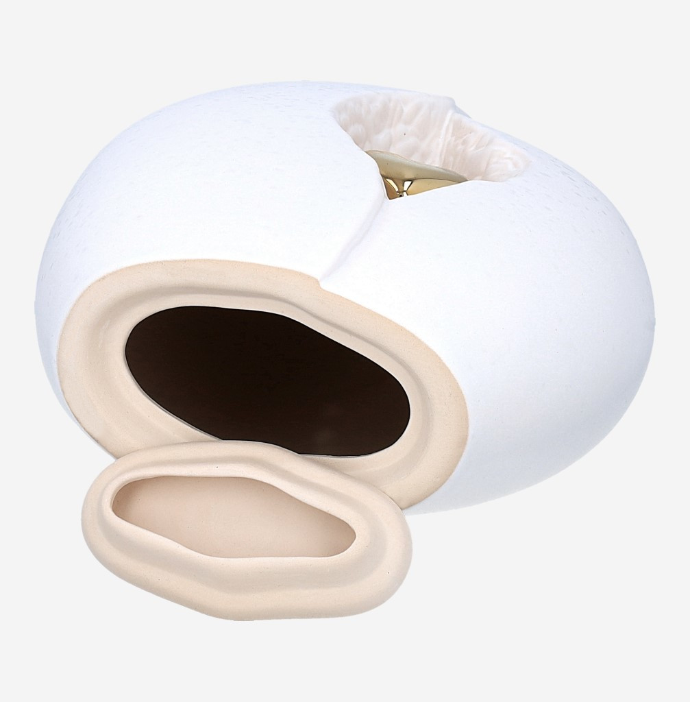 Piękna ceramiczna urna pogrzebowa spód