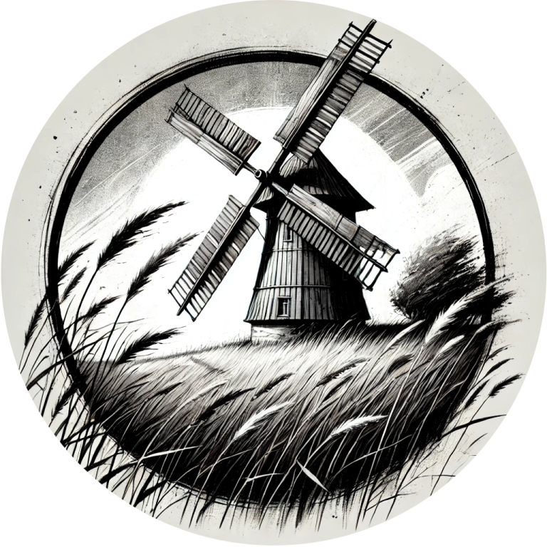 Tematyczna Urna z Motywem Wiatraka