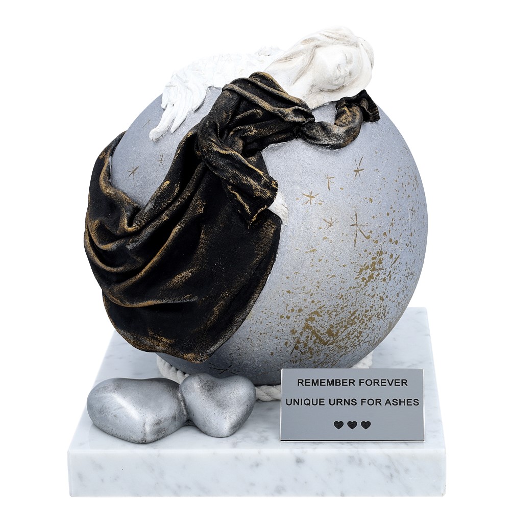 Artystyczna Urna z Aniołem Motyw 3D