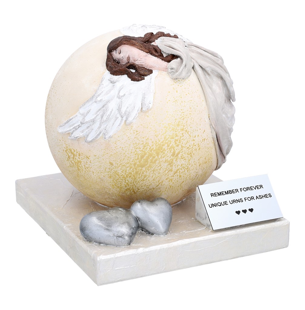 Artystyczna Urna z Aniołem Motyw 3D