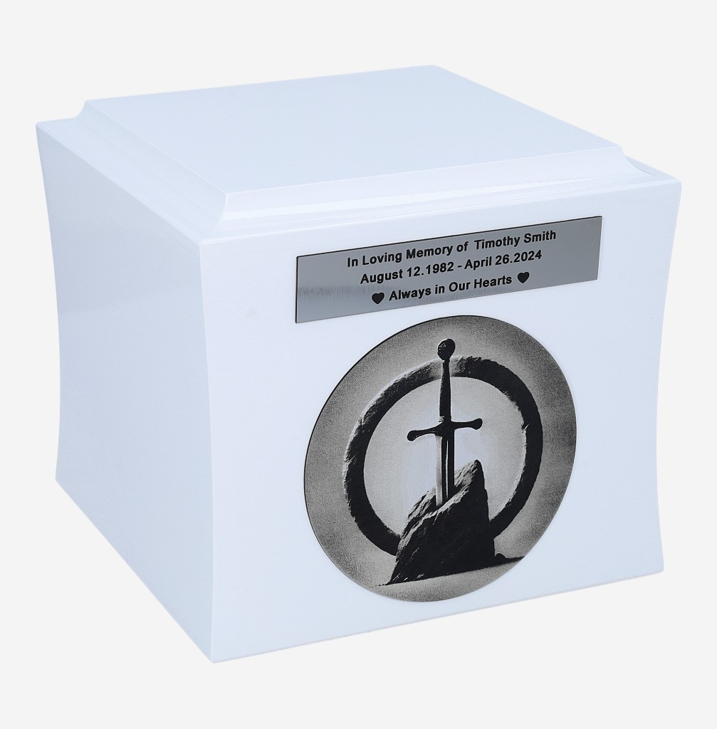 Tematyczna Urna z Motywem Miecza