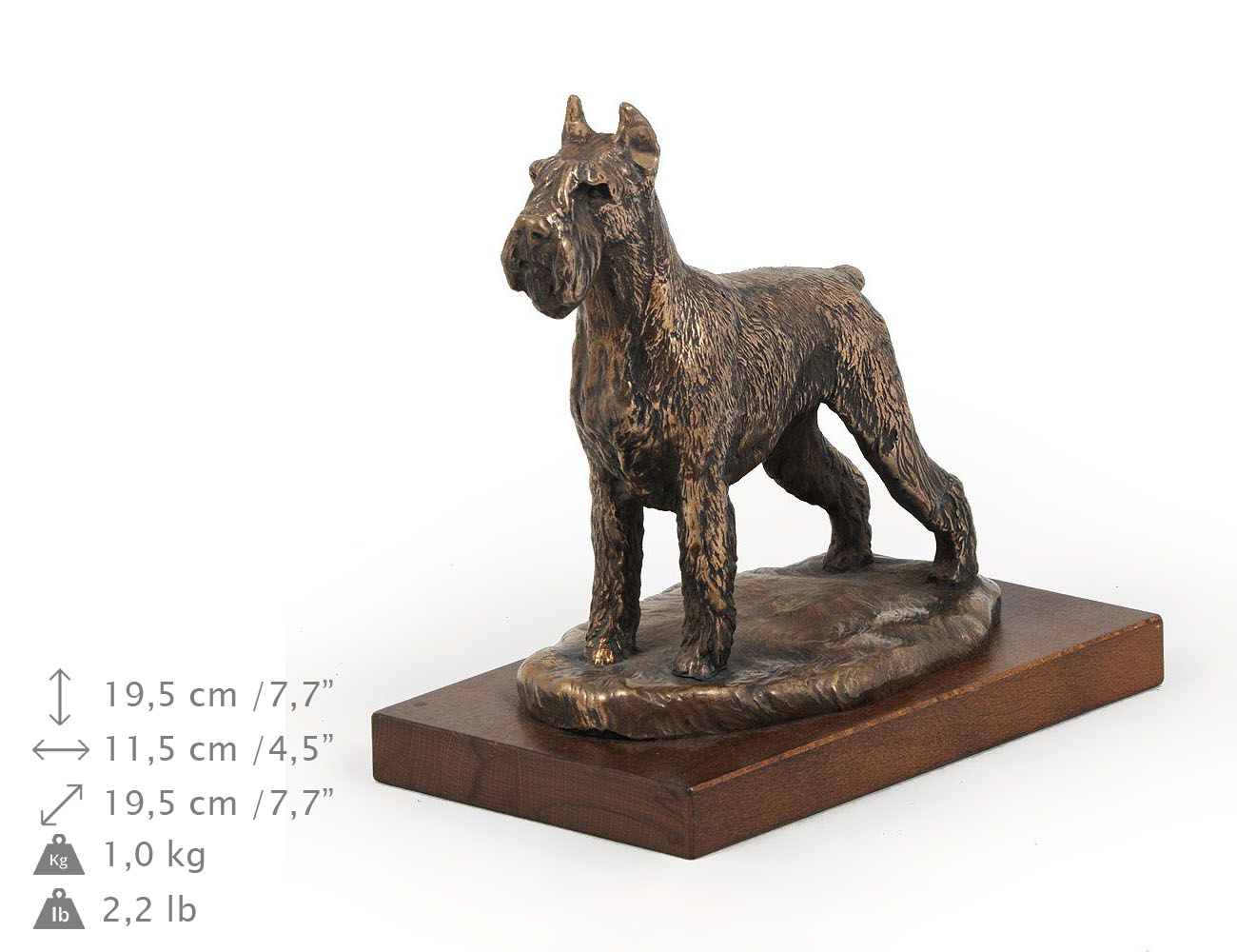 Schnauzer urna dla psa