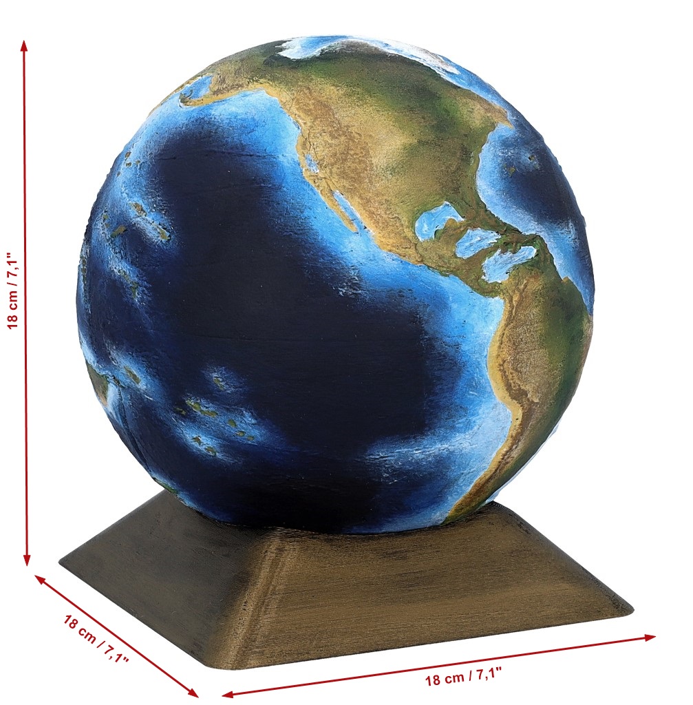 Unikalna urna na prochy dziecka w kształcie kuli ziemskiej