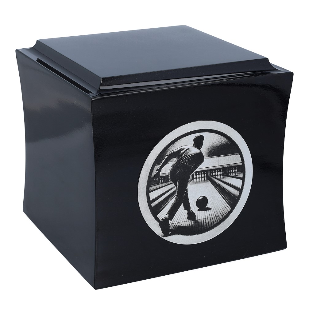 Urna na prochy z motywem kręgli