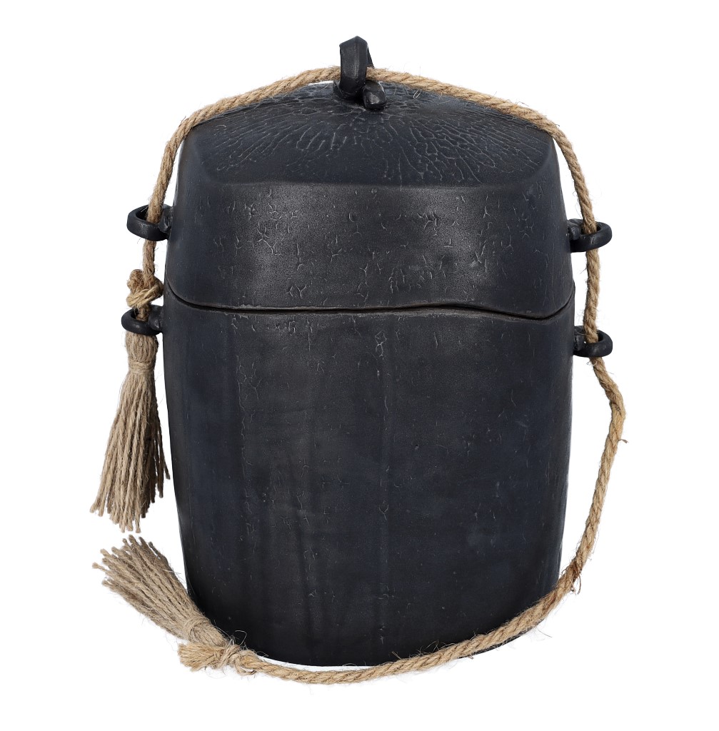 Czarna ceramiczna urna na prochy