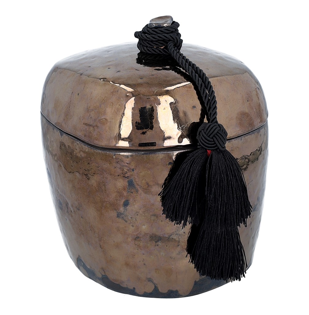 Złota urna ceramiczna