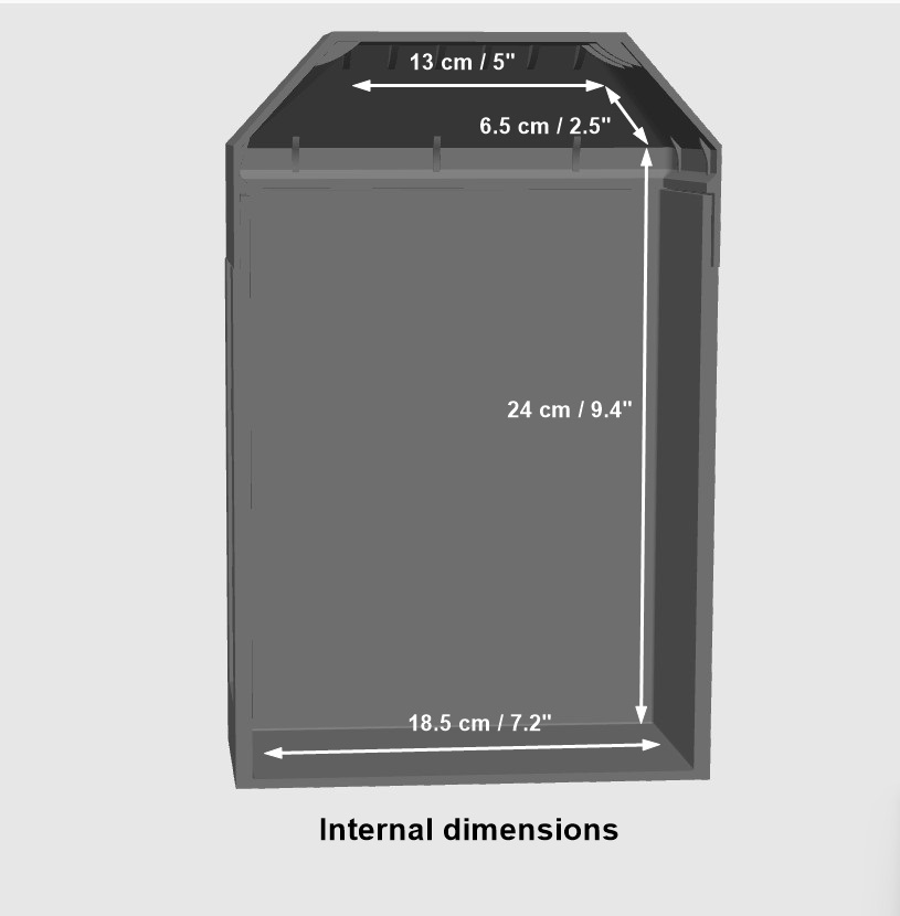 Kapsuła na urnę - Nisza pogrzebowa do pochówku wymiary wewnętrzne