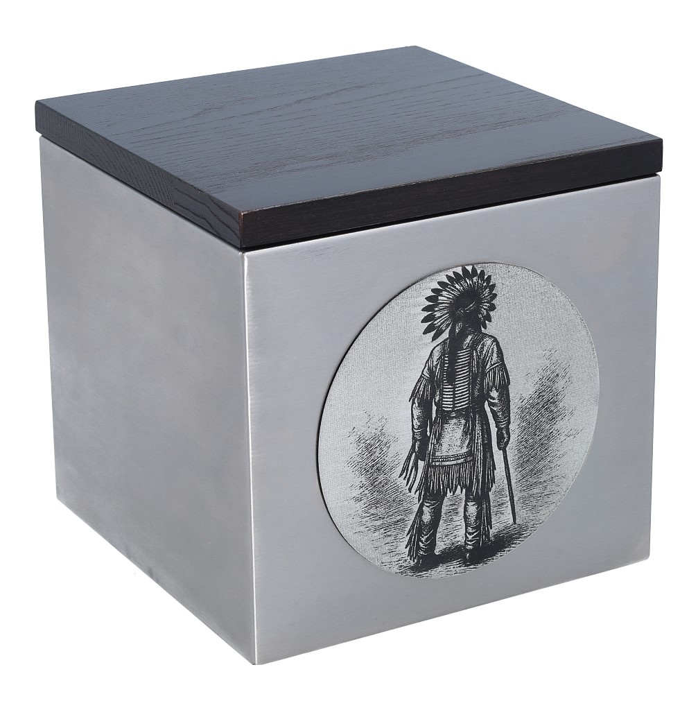 Tematyczna urna z Indianinem